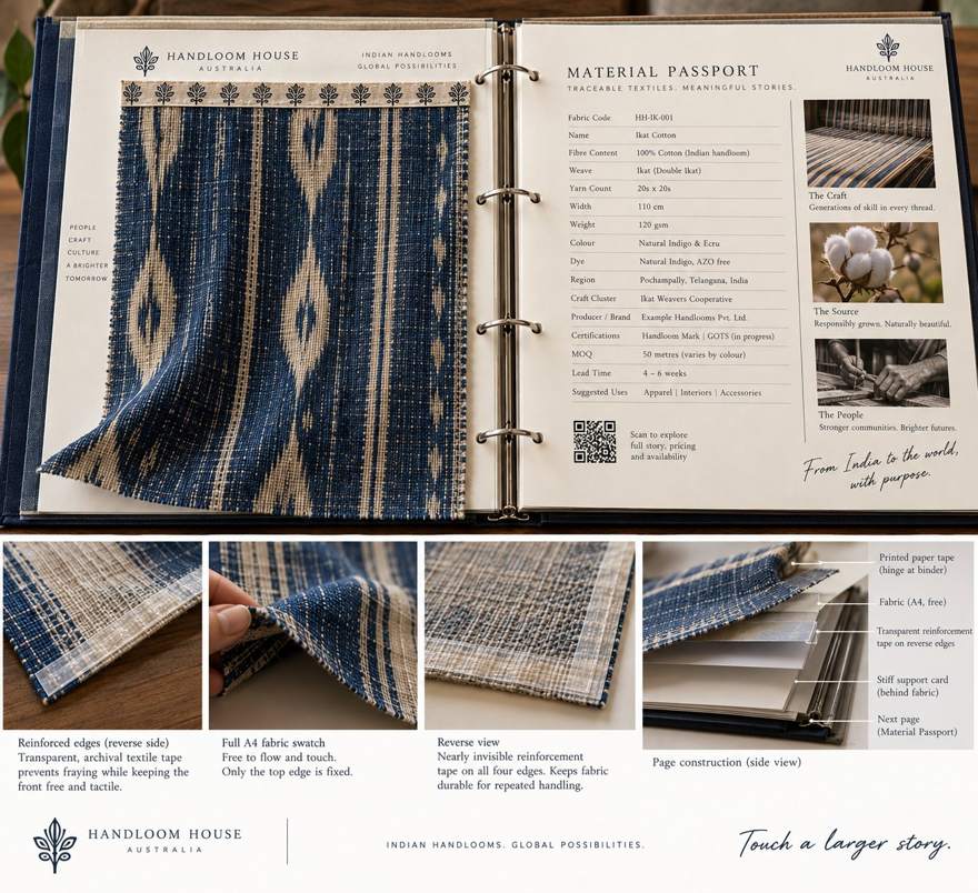 The Handloom House material binder